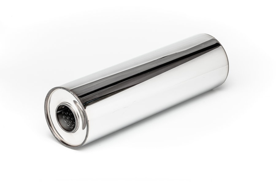 Резонатор универсальный 120*400*54, AISI 304, с набивкой - 3