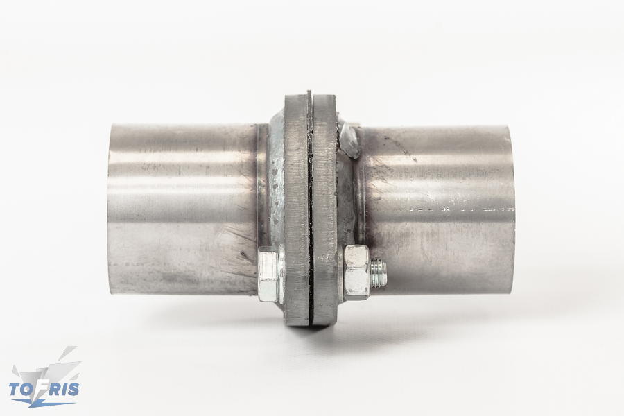 Фланцы d65мм с прокладкой и стяжными болтами с отводами - 2