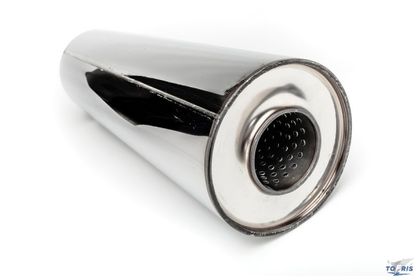 Резонатор универсальный 120*400*54, AISI 304, с набивкой