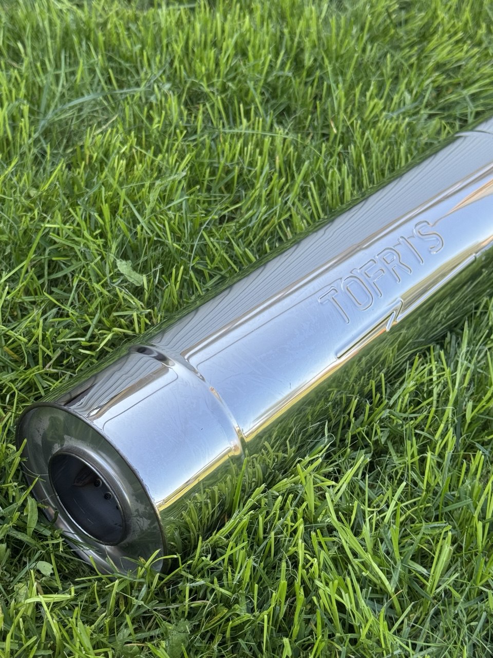 Пламегаситель универсальный Tofris EQ 110*450*54 с р/ж и перегородкой, AISI 304 - 1