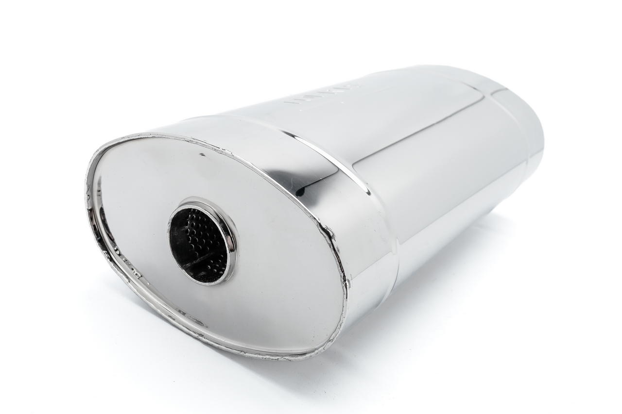 Глушитель универсальный 230*145*550*63, AISI 304, с набивкой - 3