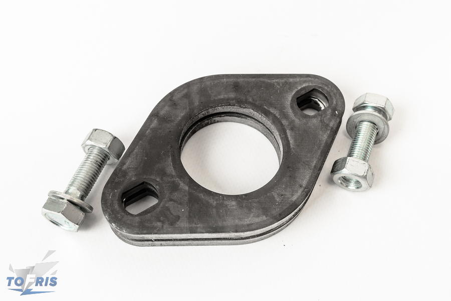 Фланцы d65мм с прокладкой и стяжными болтами - 2