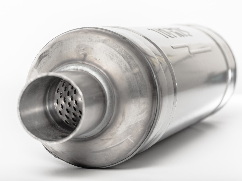 Резонатор-стронгер универсальный 110*550*50 с диффузором нержав. сталь с набивкой - 1