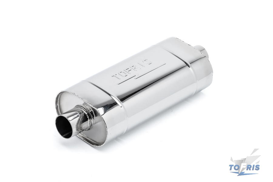 Глушитель универсальный Tofris EQ 250*63мм с р/ж и перегородкой, AISI 304 - 1