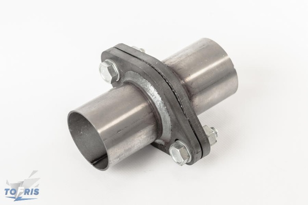 Фланцы глушителя в сборе с трубами 55 мм (внешний диаметр)