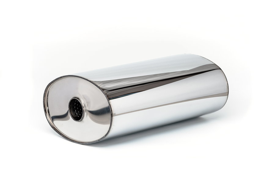 Глушитель универсальный 170*272*400*54, AISI 304, с набивкой - 3