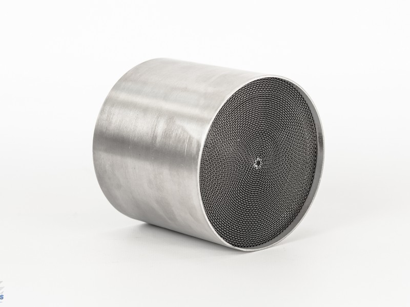 Универсальный катализатор 110мм*90мм металл Е-0 , 400 ячеек (2-я навивка),1,6л(Китай) - 2