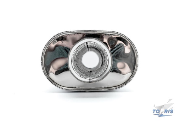 Глушитель универсальный Tofris EQ 400*54мм с р/ж и перегородкой, AISI 304