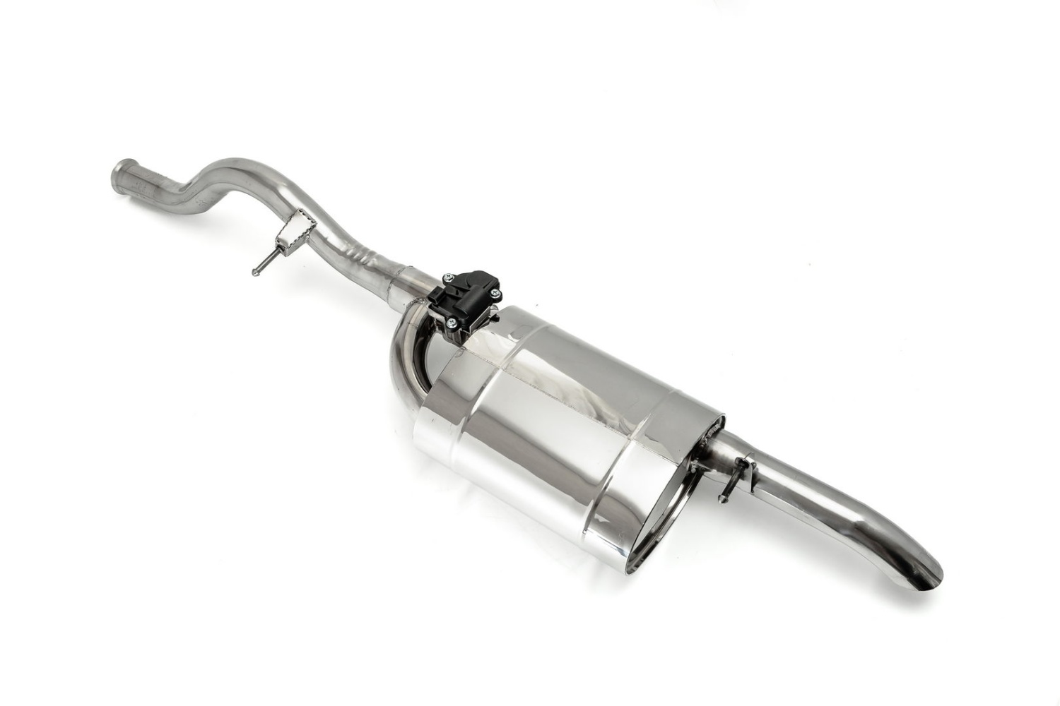 Управляемый глушитель Гранта Седан штатная установка 230х145х300х63 с набивкой, AISI304 - 3