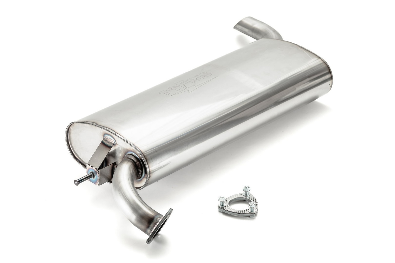 Глушитель Ford Focus III (хэтчбек,седан,1,6л), камерный, с набивкой, аналог, штатная установка - 1