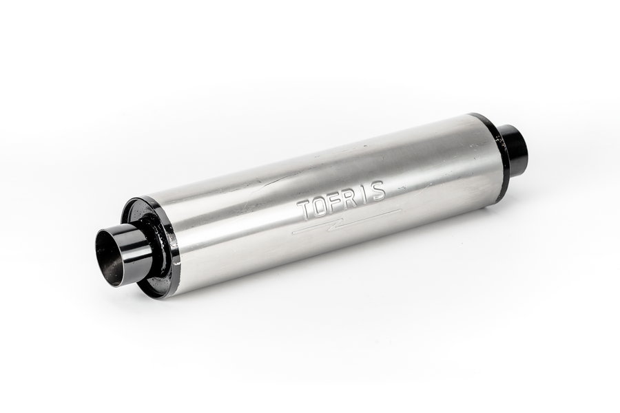 Резонатор универсальный Tofris 140*350*63 с р/ж и камерой, AISI 409 - 1