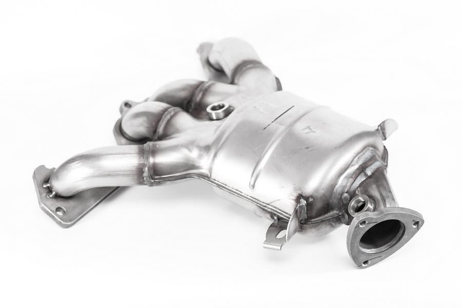 Труба приёмная глушителя с катализатором Е4 в сборе 21116-16 Лада Калина, Приора, Гранта 8кл.МКПП - 2