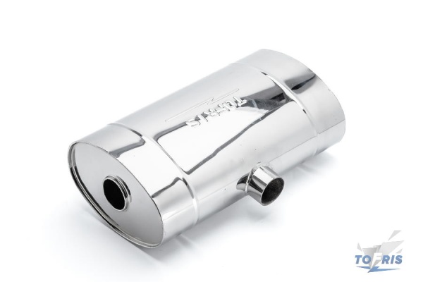 Глушитель универсальный Т-обр. 230*145*350*54, центр. выход, AISI 304, прямоток, набивка