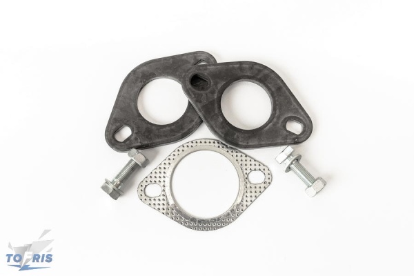 Фланцы d65мм с прокладкой и стяжными болтами