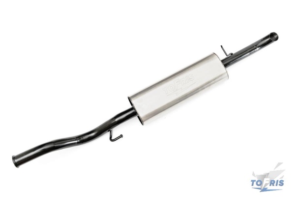 Глушитель овальный на а/м ВАЗ 2170 Приора седан нерж. сталь штатная установка (аналог Stinger)