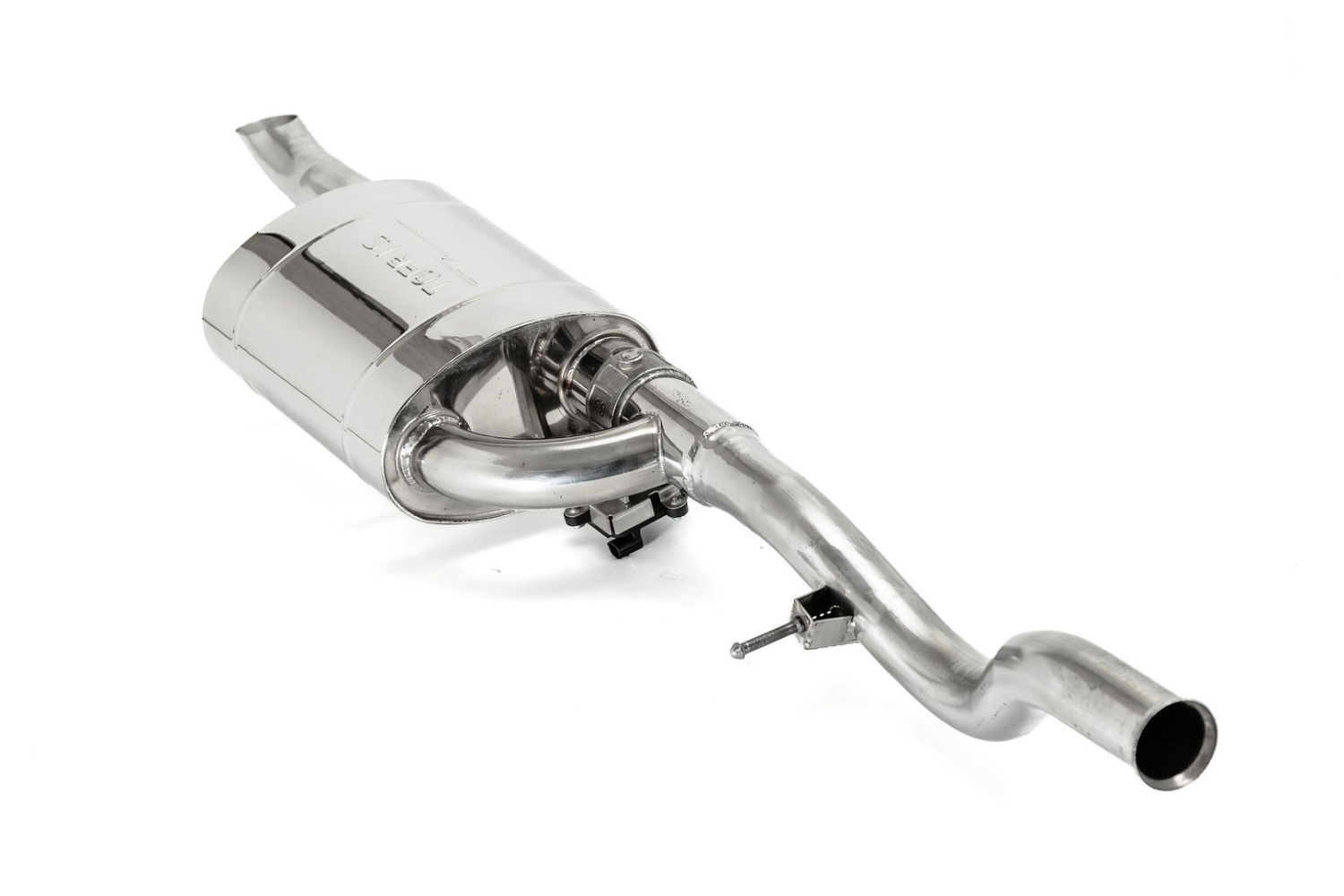 Управляемый глушитель Гранта Седан штатная установка 230х145х300х63 с набивкой, AISI304 - 1