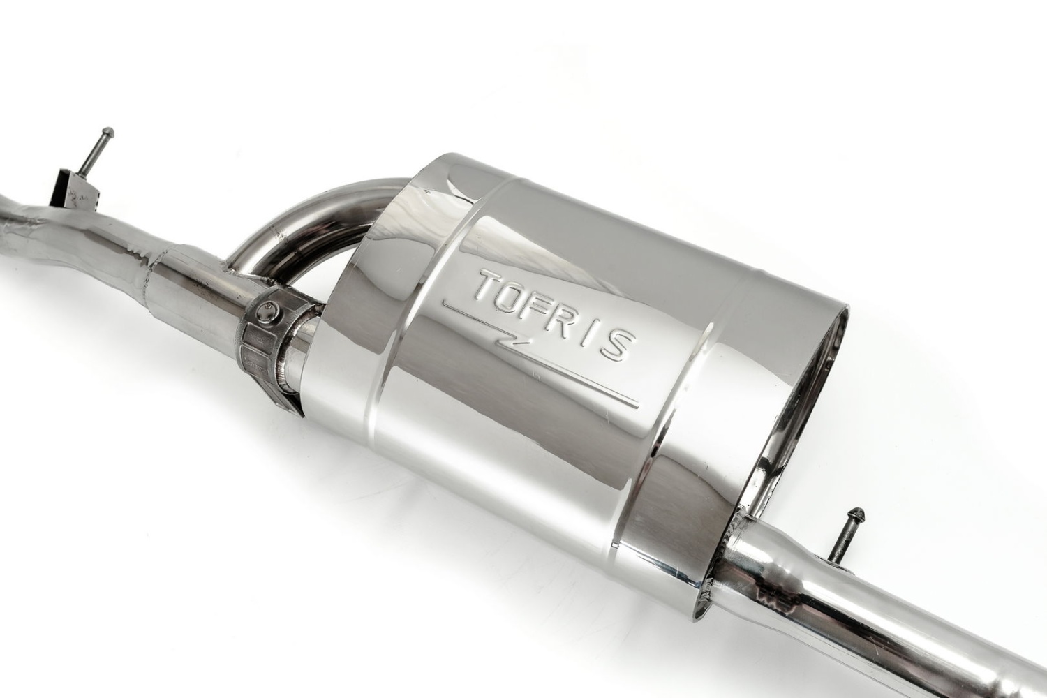 Управляемый глушитель Гранта Седан штатная установка 230х145х300х63 с набивкой, AISI304 - 2