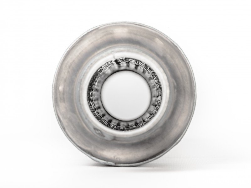 Резонатор-стронгер универсальный 110*510*60 нержав. сталь с набивкой - 1