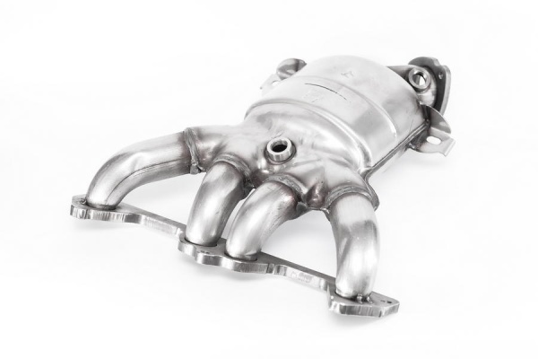 Труба приёмная глушителя с катализатором Е4 в сборе 21116-16 Лада Калина, Приора, Гранта 8кл.МКПП