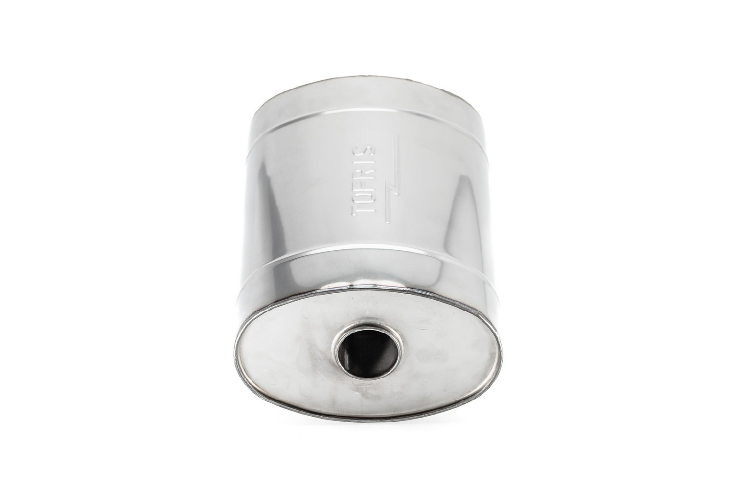 Глушитель универсальный 230*145*450*54, AISI 409 с камерой разрыва, с набивкой, центральный вход, бо - 3