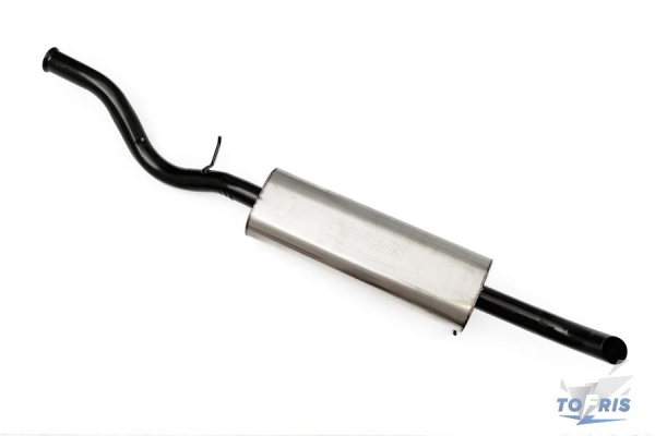 Глушитель овальный на а/м ВАЗ Гранта нерж. сталь штатная установка (аналог Stinger)