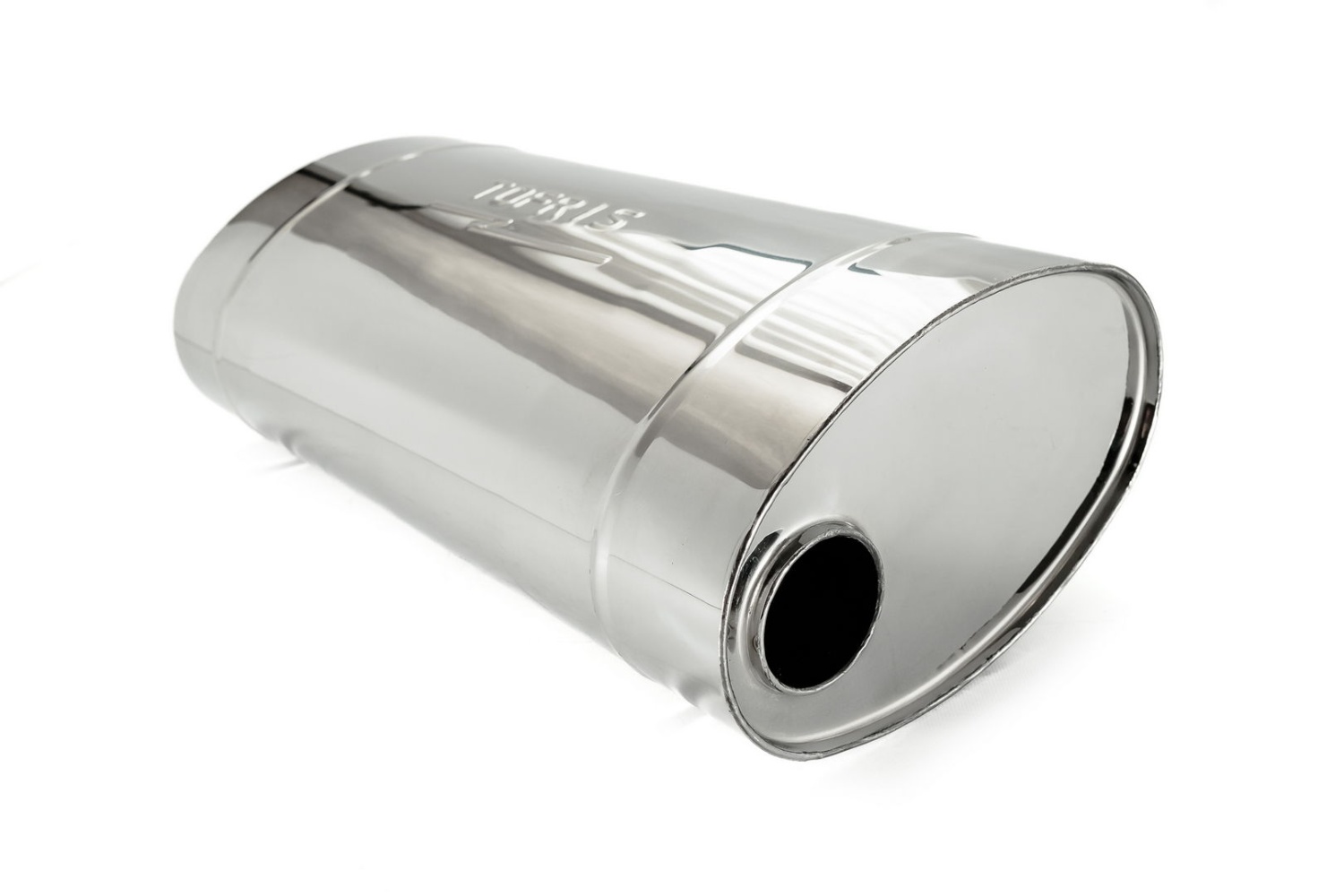 Глушитель универсальный 230*145*550*63, AISI 304, камерный с диагональным входом и выходом - 2