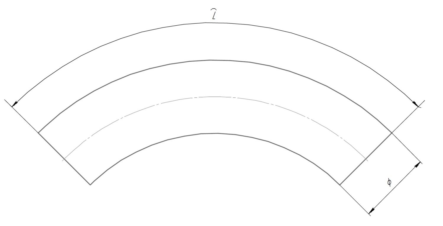 Отвод 50,8*1,5 AISI 304 (08X18H10), 90 гр - 160мм - 1