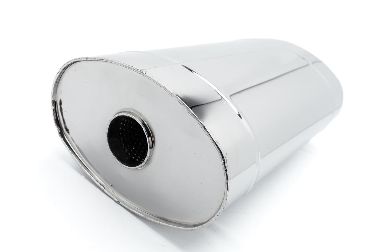 Глушитель универсальный 230*145*550*63, AISI 304, с набивкой - 1