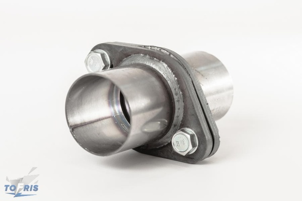 Фланцы глушителя в сборе с трубами 65 мм (внешний диаметр)