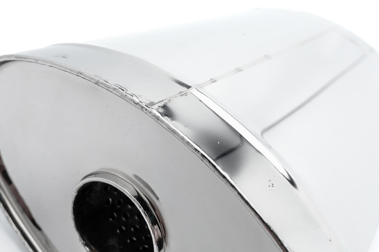 Глушитель универсальный 230*145*450*63, AISI 304, с набивкой - 2