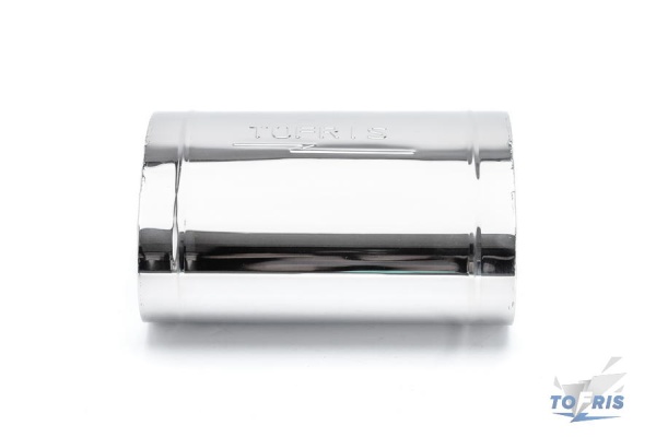 Глушитель универсальный 170*272*450*63, AISI 304 с камерой разрыва, с набивкой, центр. вход /выход 