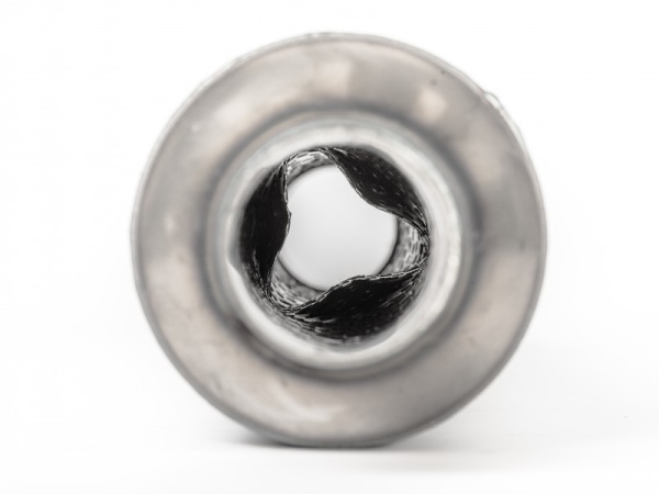 Резонатор-стронгер универсальный 110*550*55 с диффузором нержав. сталь с набивкой