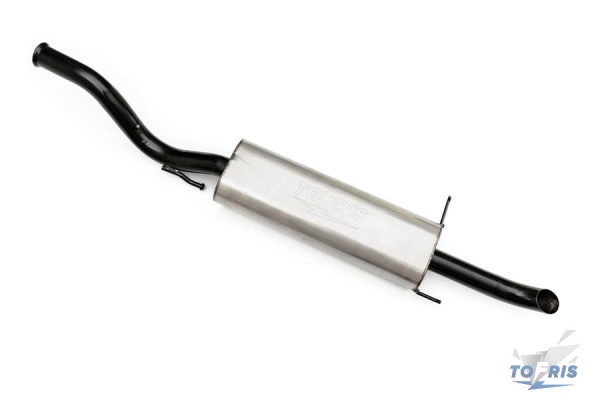 Глушитель овальный на а/м ВАЗ 2113-2114 нерж. сталь штатная установка (аналог Stinger)