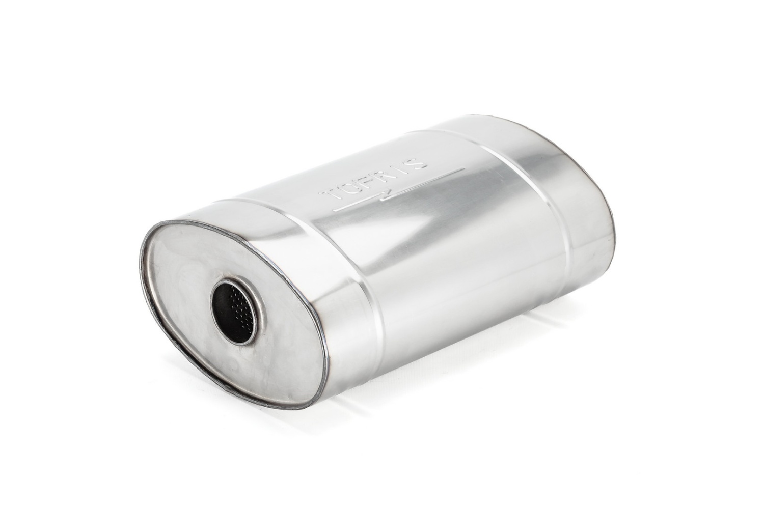 Глушитель универсальный 170*272*450*63, AISI 409 с камерой разрыва, с набивкой, центр. вход /выход  - 1