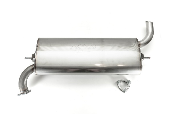 Глушитель Ford Focus III (хэтчбек,седан,1,6л), камерный, с набивкой, аналог, штатная установка