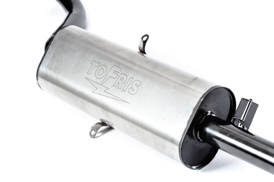 Глушитель овальный на а/м ВАЗ 2101-07 Тофрис прямоток  - 1