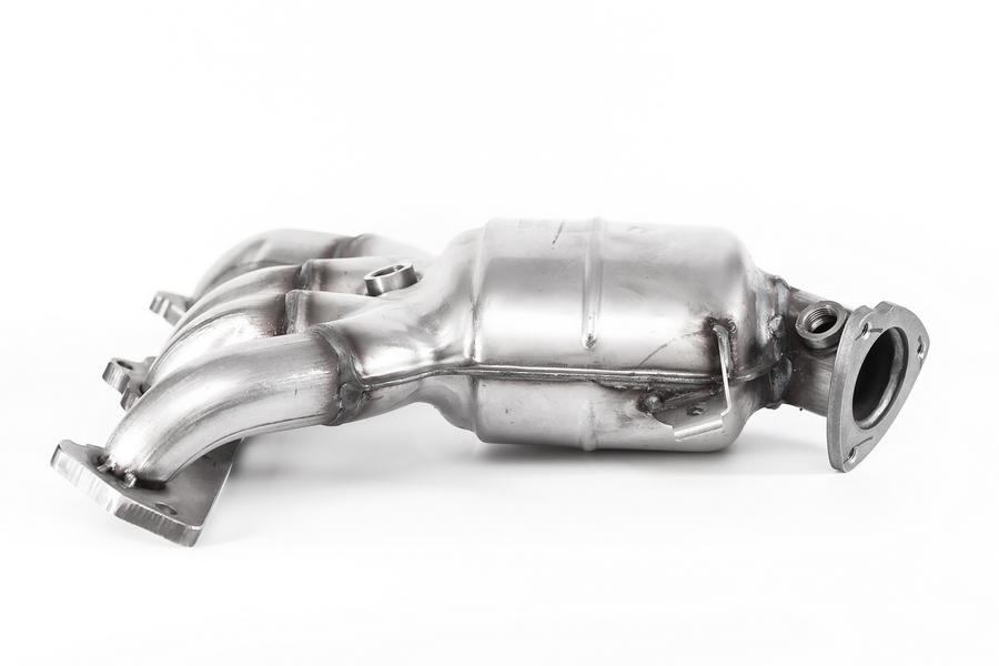 Труба приёмная глушителя с катализатором Е4 в сборе 21116-16 Лада Калина, Приора, Гранта 8кл.МКПП - 3