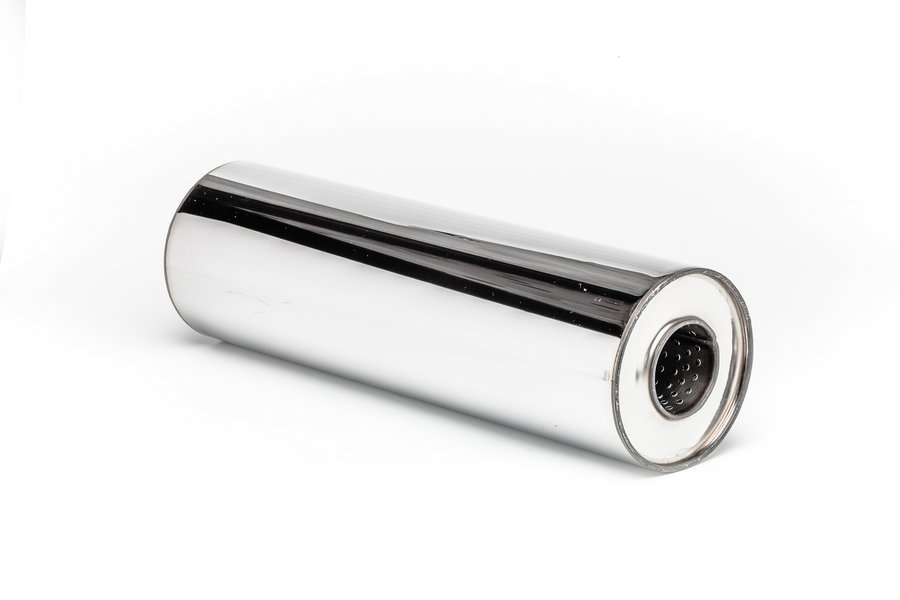 Резонатор универсальный 120*400*54, AISI 304, с набивкой - 1