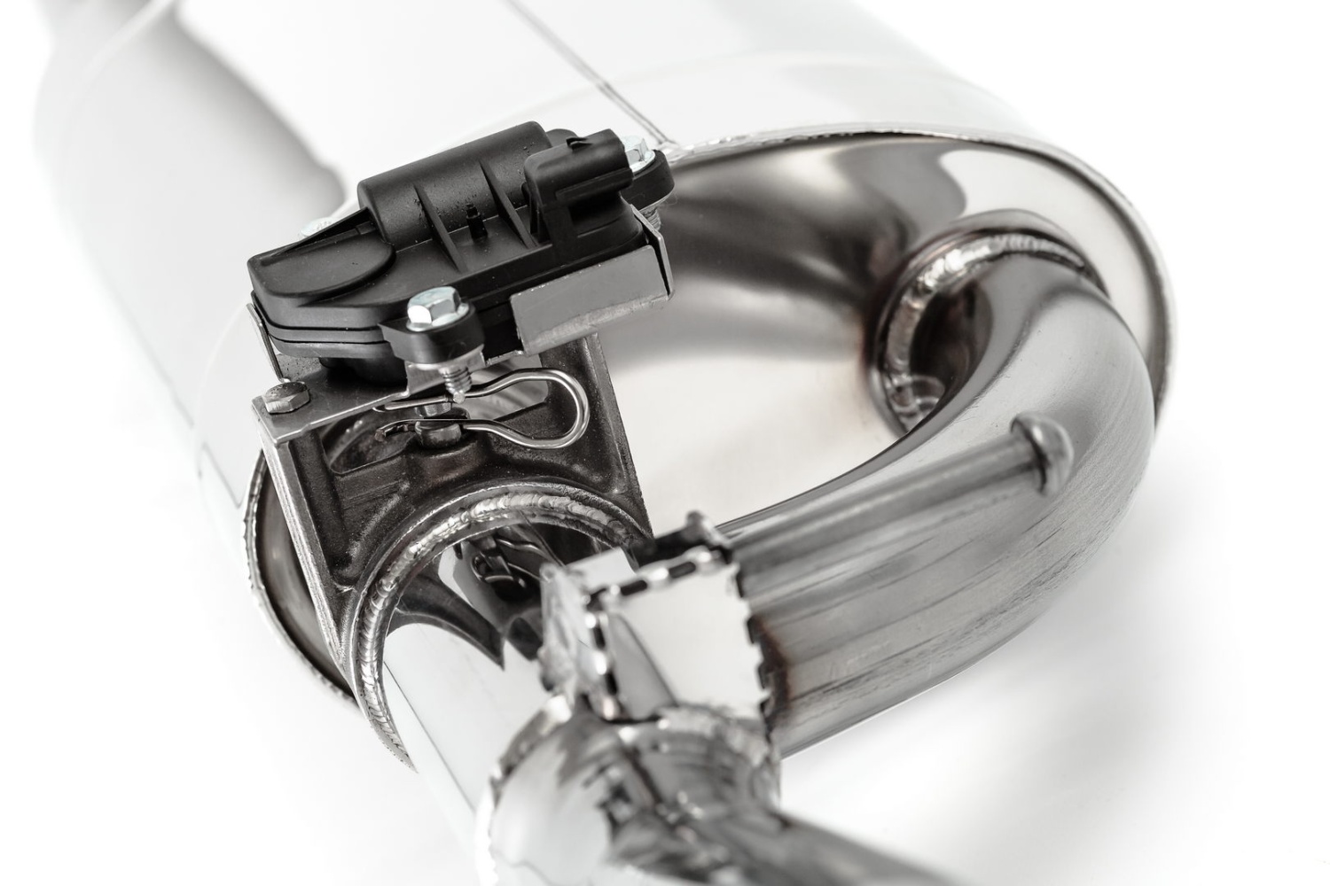 Управляемый глушитель Веста 1,6л, Веста SW 1,6л штатная установка 230х145х350х63 с набивкой, AISI304 - 3