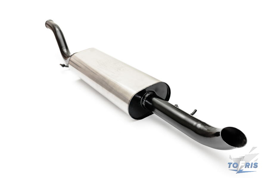 Глушитель овальный на а/м ВАЗ 2170 Приора седан нерж. сталь штатная установка (аналог Stinger) - 3