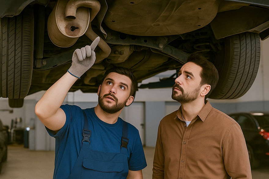 Что делать если прогорел глушитель?